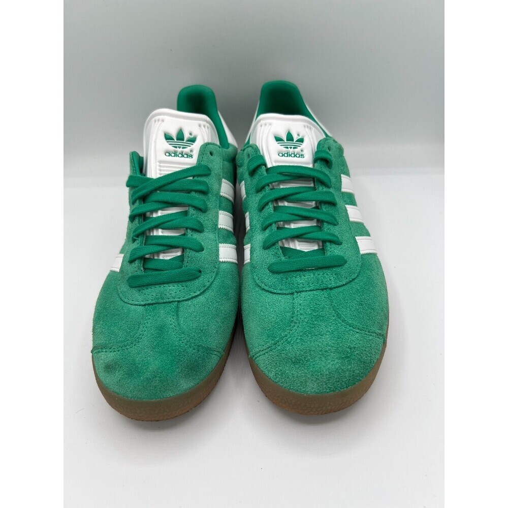 Adidas Gazelle Green White Gum Sole Suede Retro Sneakers Men 10